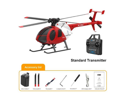 RC-ERA C184 MD500 (Red) Gyro Stabilised Helicopter w/Optical Flow Sensor : RCE-C184R