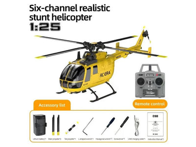RC ERA C180C Brushless BO105 Auto Stabilised RC Helicopter (Yellow) : RCE-C180Y
