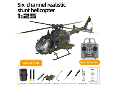 RC ERA C180C Brushless BO105 Auto Stabilised RC Helicopter (Camouflage) : RCE-C180C