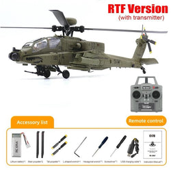 RC ERA C170 AH-64 Apache 1:48 Auto Stabilised Helicopter (Green) : RCE-C170G