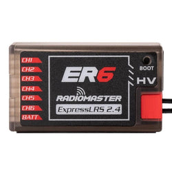 RadioMaster ER6 2.4GHz ELRS PWM Receiver : HP0157.RX-ER6-LBT