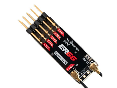 RadioMaster ER6G 2.4GHz ELRS PWM Receiver : HP0157.RX-ER6-G-LBT