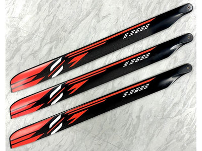 SAB S682 3 Bladed Carbon Main Blades - Orange (Second Hand) : MHSH93