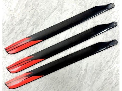 SAB S682 3 Bladed Carbon Main Blades - Orange (Second Hand) : MHSH93