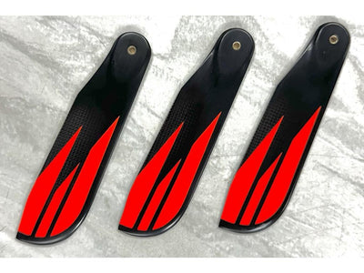 SAB S1102 3 Bladed Carbon Tail Blades - Orange (Second Hand) : MHSH56