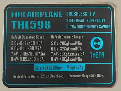 Theta RTHL598 Standard Servo : TS-RTHL598