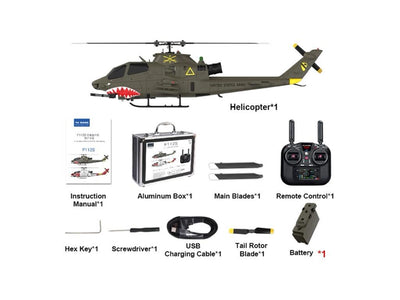 Yuxiang F112S AH-1 Cobra GPS Stabilised Helicopter - RTF : F112S