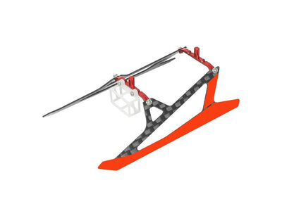 Aluminium/Carbon Fibre Landing Gear (Red) - Blade Revolution 90 FP : MH-90FP106RD