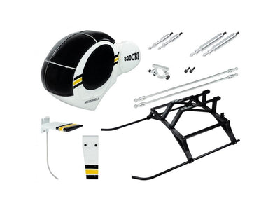 Airbrush Fiberglass Hughes 300 Scale w/ Landing Gear - Blade 450X/330X/330S : MH-330X-SH31
