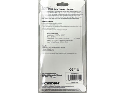 Spektrum DSMX SRXL2 Serial Telemetry Receiver (Second Hand) : MHSH69