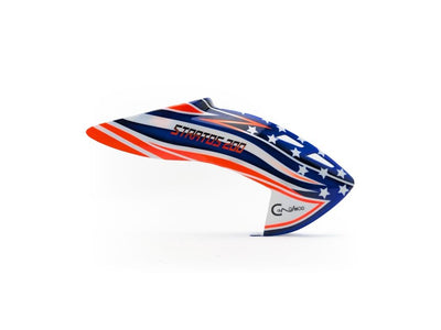 Canomod Airbrushed Fiberglass Canopy for XLPower Stratos 200 (American Patriot) : CNM-F1025