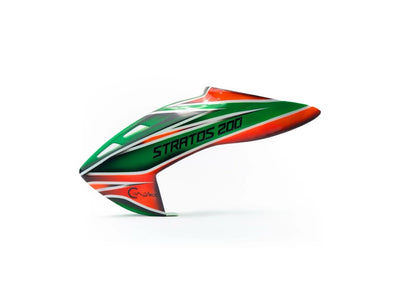 Canomod Airbrushed Fiberglass Canopy for XLPower Stratos 200 (Emerald Blaze) : CNM-F1024