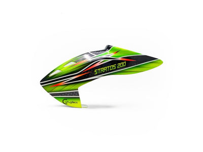 Canomod Airbrushed Fiberglass Canopy for XLPower Stratos 200 (Green) : CNM-F1023