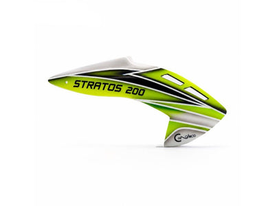 Canomod Airbrushed Fiberglass Canopy for XLPower Stratos 200 A2 (Green) : CNM-F1057