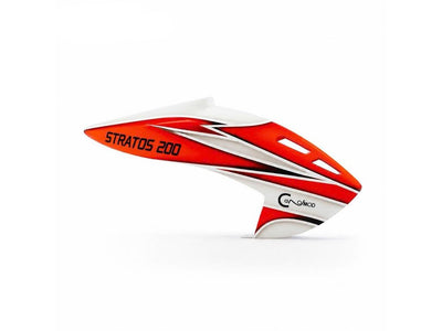Canomod Airbrushed Fiberglass Canopy for XLPower Stratos 200 A2 (Orange) : CNM-F1065
