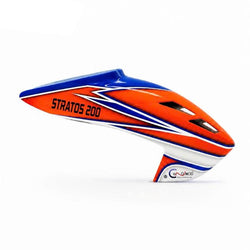 Canomod Airbrushed Fiberglass Canopy for XLPower Stratos 200 A2 (Orange) : CNM-F1063