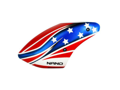 Airbrush Plastic USA Flag Canopy - Blade Nano CPX/S2/S3 : MH-NAS3081US