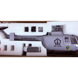 Flywing BO-105 RTF 4 Blade Head - Grey (H1) : FW-BO105-RTF-GREY