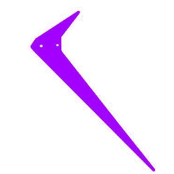 Tron Nitron Heritage Tail Fin - Purple : TR565-420