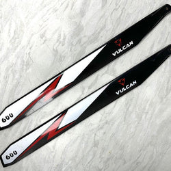 Vulcan Rotors 600mm Precision Main Blades - Red (Second Hand) : MHSH84