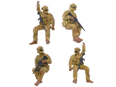 RCERA MD500 Hand-painted Soldier Figures (4PCS) : SC-BDF-4