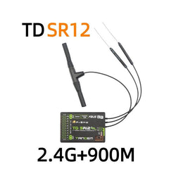 FrSky TD SR12 Dual Band Stabilised Receiver w/12 Channel Ports : 03022035