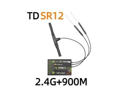 FrSky TD SR12 Dual Band Stabilised Receiver w/12 Channel Ports : 03022035