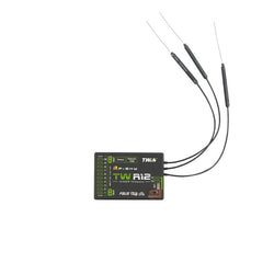 FrSky Twin TW R12 Receiver w/12 Channel Ports : 03022033