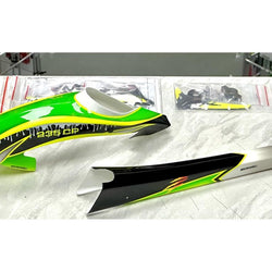 Microheli Blade Revolution 235 CP Green Scratch Fuselage Combo (Second Hand) : MHSH127