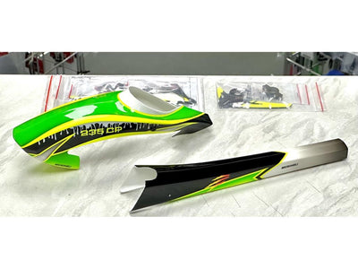 Microheli Blade Revolution 235 CP Green Scratch Fuselage Combo (Second Hand) : MHSH127