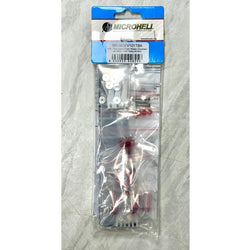 Microheli CNC Triple Carbon Plastic Blades Conversion Set - Red (Second Hand) : MHSH112