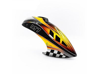 Canomod Airbrushed Fiberglass Canopy OMPHOBBY M7 (Circuit Ember) : CNM-F1009
