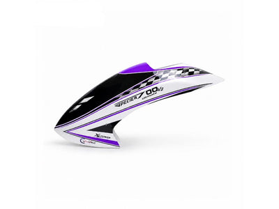 Canomod Airbrushed Fibreglass Canopy XLPower Specter 700V2 Ultimate (Racing Purple) : CNM-F1074