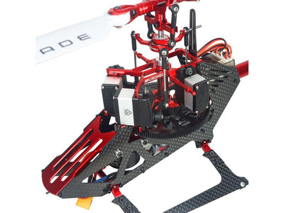 Aluminum/Carbon Fibre Main Frame (Red) - Blade Revolution 235 CP : MH-235C105