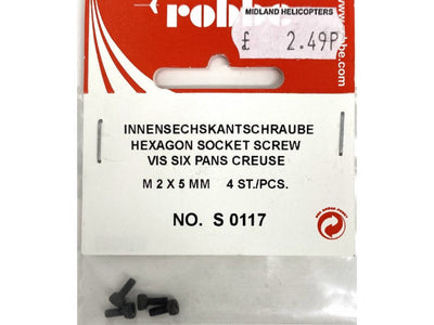 SOCKET HEAD CAP SCREW M2 X 5 (4) (S-0117)