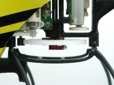 CNC Delrin Main Gear W/ Hub Set (RED) - BLADE NANO CPX/S/Nano S2 (MH-NCPX169)