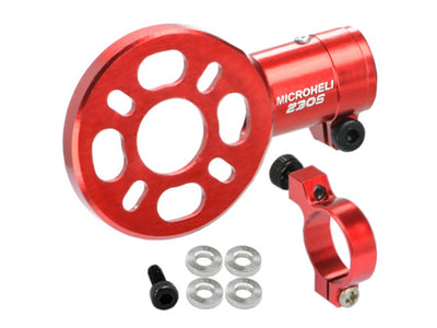 CNC Aluminium Tail Motor Mount (RED) - BLADE 200S/230S/V2/250CFX (MH-230S125)