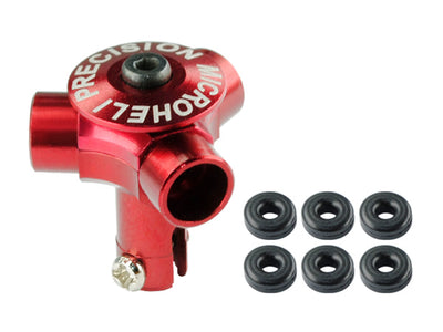 CNC AL Tri-Blade Main Rotor w/ Button (RED) (for 3 Blade)