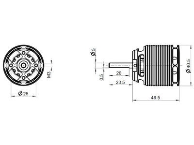 Kontronik Mini Pyro 400-13 - 1300kv : 27109