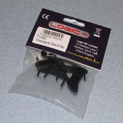 Control Horn for 2.0mm CF Rod (Pk4) : RCA282