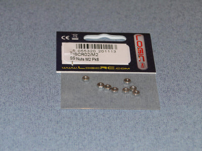 SS Nuts M2 Pk8 : SCR02/M2