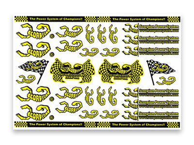 Scorpion Decal Sticker 006 White (A4 Size) : S_Sticker_006