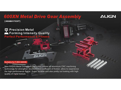 Align T-Rex 600XN Metal Drive Gear Assembly : H6NB017XXT