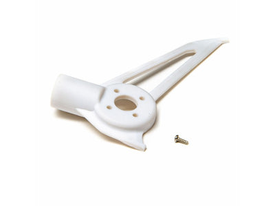 Vertical Fin/Motor Mount (White) - Blade 150 S (BLH5404)