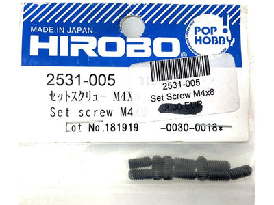 Hirobo Set Screw M4 x 8 (10) : 2531-005