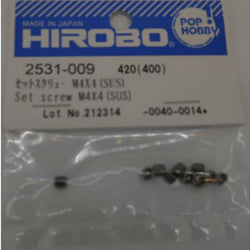 Hirobo Set Screw M4 x 4 SUS (10) : 2531-009