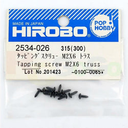 Hirobo Tapping Screw M2 x 6 Truss (10) : 2534-026