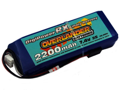 2200mAh 2S 7.4v LiPo Battery Receiver Pack - Overlander Digi-Power (1570)