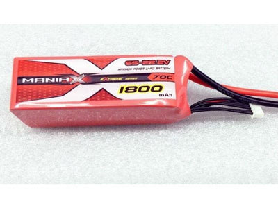 ManiaX 22.2V 1800mAh 70C Lipo Battery Pack : MX1800-6S-70