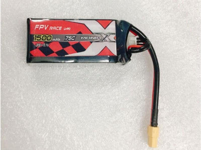 ManiaX FPV 11.V 1500mAh 75C Lipo Battery : MX1500-3S-75